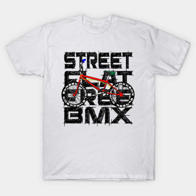 BMX SPORT FLATSTREET FREESTYLE GIFT SHIRT WHITE SHIRT